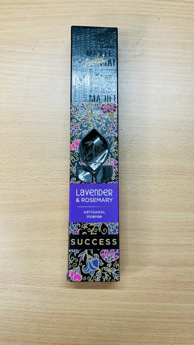 Sree Vani "Manifest Success" Lavender & Rosemary Artisanal Incense (4-Stick Pack)