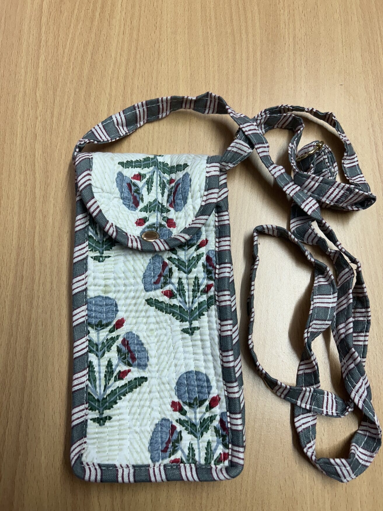 Jaipuri Block Print Tote · Blue Butta